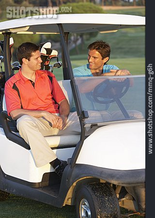 
                Golf, Golfspieler, Golfmobil                   