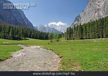 
                Tal, Gebirgslandschaft, Berchtesgadener Land                   