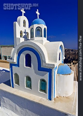 
                Kirche, Griechenland, Santorin, Miniatur                   