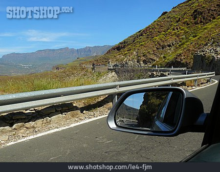 
                Unterwegs, Gran Canaria, Seitenspiegel                   