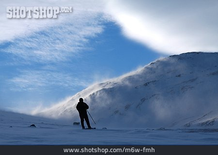 
                Bergsteiger, Schneewehe, Schneeschuhtour                   