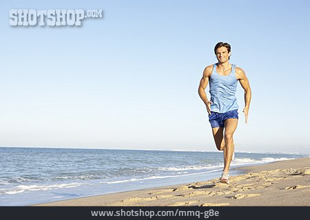 
                Sportler, Jogger, Strandlauf                   