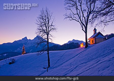 
                Kapelle, Watzmann, Berchtesgadener Land, Kirchleitnkapelle                   