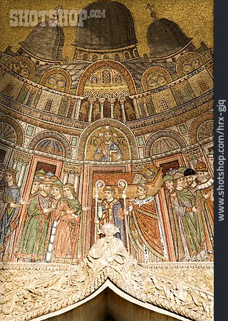 
                Mosaik, Venedig, Markusdom, Porta Sant'alipio                   