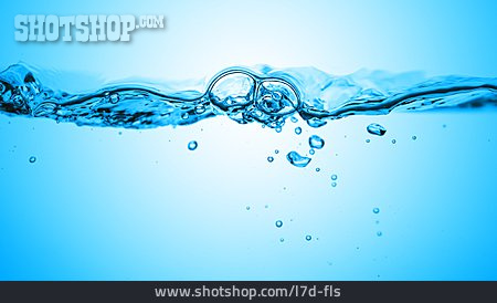 
                Wasseroberfläche, Luftblase, Nur Wasser                   