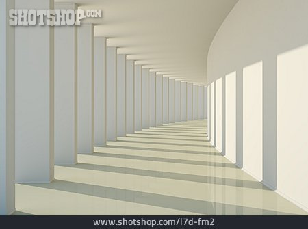 
                Säulengang, 3d-rendering                   