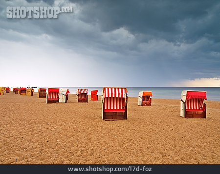 
                Strand, Strandkorb, Sandstrand                   