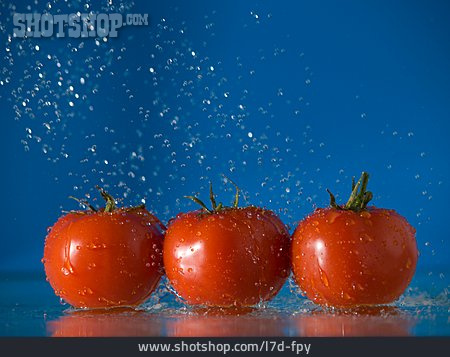
                Wassertropfen, Tomate, Waschen                   