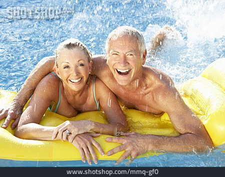 
                Pool, Bathing, Couple, Older Couple                   