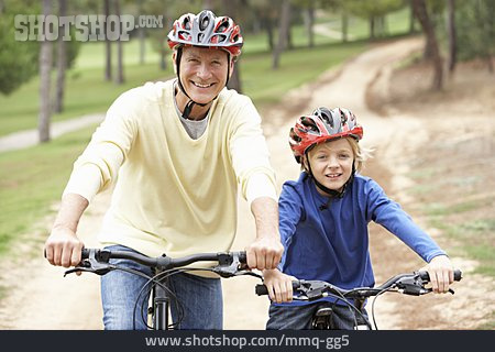 
                Grandson, Grandfather, Bicycle Tour                   