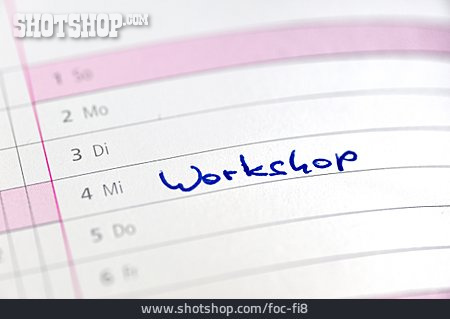 
                Terminkalender, Workshop                   