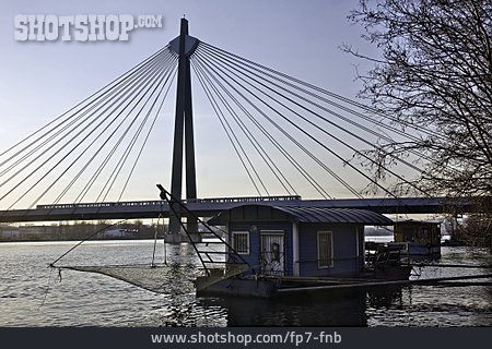 
                Brücke, Donau, Hausboot, Donaustadtbrücke                   