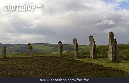 
                Schottland, Ring Von Brodgar, Standing Stone                   