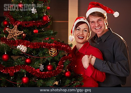 
                Liebespaar, Weihnachtsbaum, Weihnachtlich                   