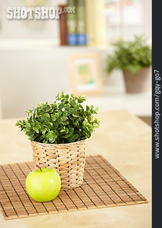 
                Apfel, Tischdekoration, Zimmerpflanze                   
