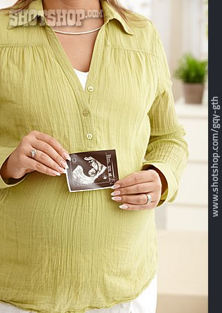 
                Ultraschallbild, Schwangerschaft, Schwangere                   