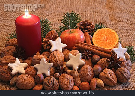 
                Nut, Candlelight, Christmas Decoration                   
