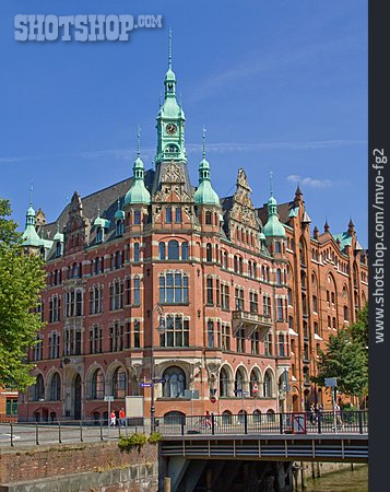 
                Architektur, Hamburg, Kontorhaus, Eckhaus                   