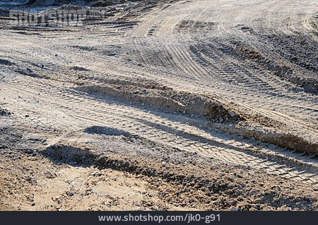 
                Tire Track, Construction Site                   