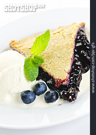 
                Dessert, Heidelbeerkuchen, Blueberry Pie                   