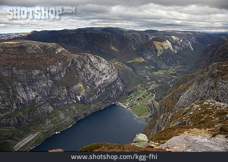 
                Berglandschaft, Norwegen, Kjerag                   