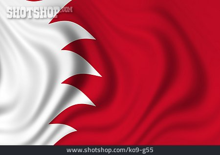 
                Nationalflagge, Bahrain                   