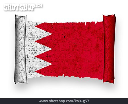 
                Nationalflagge, Bahrain                   