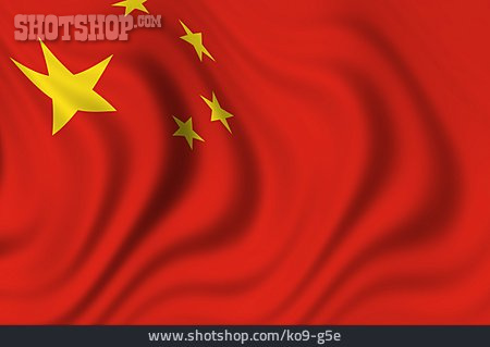 
                China, Nationalflagge                   
