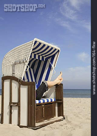 
                Reise & Urlaub, Pause & Auszeit, Strandkorb, Strandurlaub                   