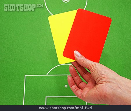 
                Rote Karte, Schiedsrichter, Gelbe Karte                   