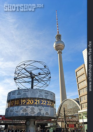 
                Berlin, Fernsehturm, Alexanderplatz, Weltzeituhr                   