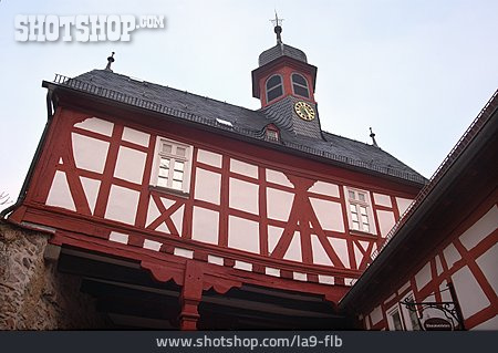 
                Turmuhr, Fachwerkhaus, Königstein Im Taunus                   