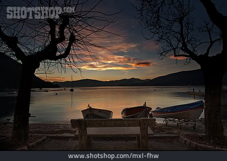 
                Sonnenuntergang, Lago Maggiore                   