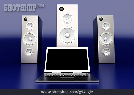 
                Lautsprecher, Sound, Laptop, Lautsprecherbox, Computermusik                   