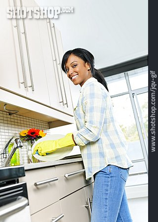 
                Hausarbeit, Hausfrau, Abwasch                   