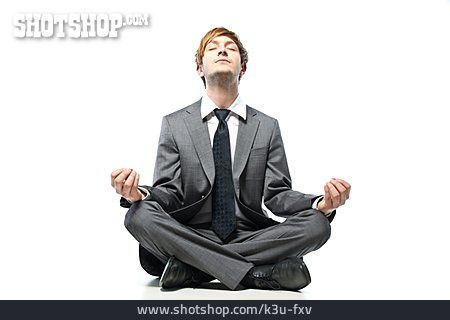 
                Geschäftsmann, Entspannung, Yoga                   