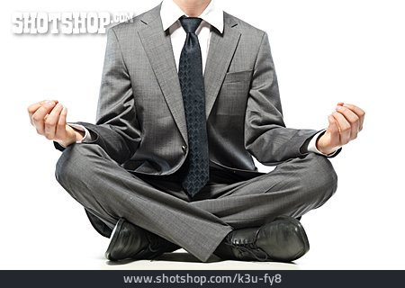 
                Geschäftsmann, Yoga, Meditieren                   