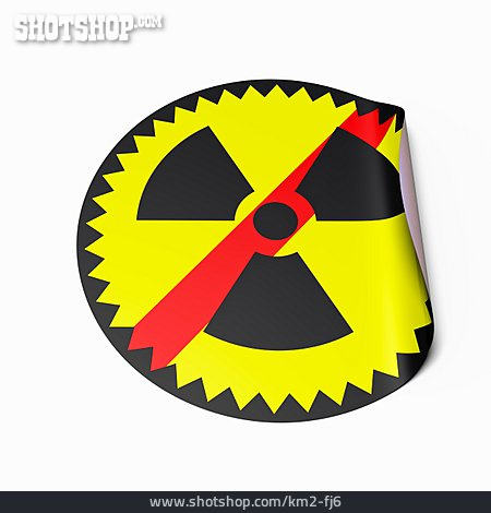 
                Piktogramm, Radioaktivität, Kernenergie                   