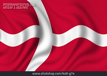 
                Nationalflagge, Dänemark                   