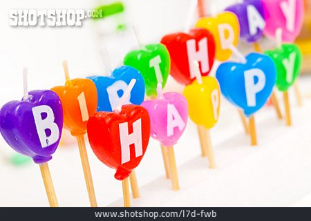 
                Happy Birthday, Geburtstagskerze                   