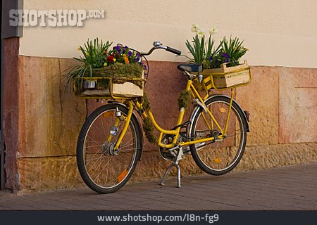
                Fahrrad, Blumendekoration                   