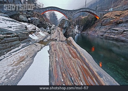 
                Brücke, Fluss, Verzasca, Ponte Dei Salti                   