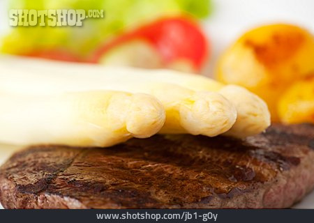 
                Steak, Spargel, Rindersteak                   