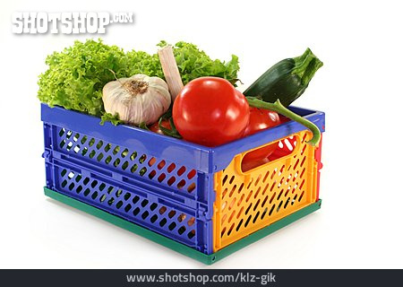 
                Einkauf & Shopping, Gemüse, Klappbox                   