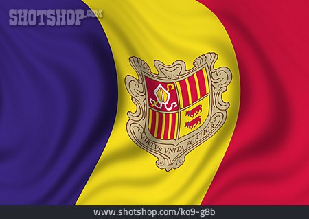 
                Nationalflagge, Andorra                   