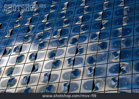 
                Fassade, Glasfassade, Elbphilharmonie                   