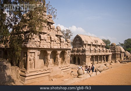 
                Tempel, Mamallapuram, Pancha Ratha                   
