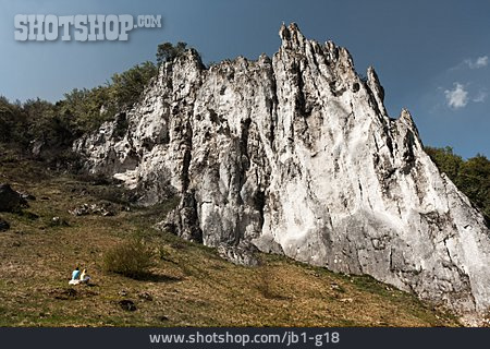 
                Kletterfelsen, Naturpark Altmühltal, Konstein                   