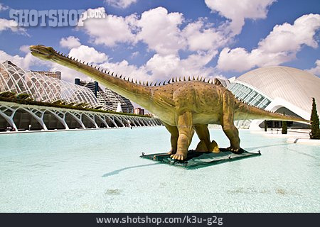
                Dinosaurier, Wasserbassin, Valencia                   