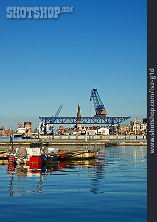 
                Hafenkran, Rostock, Stadthafen                   